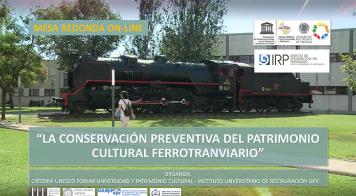 MESA REDONDA ON-LINE «LA CONSERVACIÓN DEL PATRIMONIO FERROTRANVIARIO» 28-04-2022