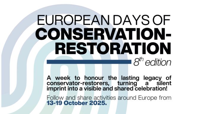 E.C.C.O. lanza las Jornadas Europeas de Conservación-Restauración 2025 para visibilizar la profesión en toda Europa