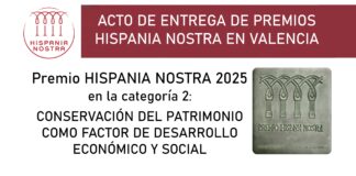 Acto de entrega del Premio Hispania Nostra 2025 a la intervención en la Iglesia de San Nicolás, realizada por el IRP-UPV